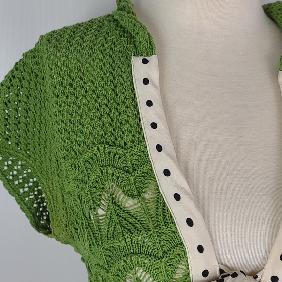Anthropologie Aviatrix Green Cardigan Size… - Picture 3 of 7
